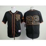 San Francisco Giants #22 Will Clark 2015 Black SF Edition Cool Base Jersey