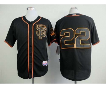 San Francisco Giants #22 Will Clark 2015 Black SF Edition Cool Base Jersey