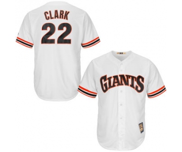San Francisco Giants 22 Will Clark Majestic White Home Cool Base Cooperstown Collection Player Jersey