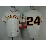 San Francisco Giants #24 Willie Mays Cream Cool Base Jersey