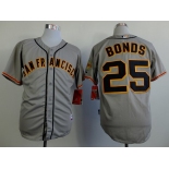 San Francisco Giants #25 Barry Bonds Gray Cool Base Jersey