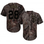 San Francisco Giants #28 Buster Posey Camo Realtree Collection Cool Base Stitched MLB Jersey