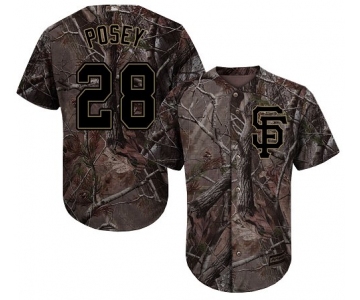 San Francisco Giants #28 Buster Posey Camo Realtree Collection Cool Base Stitched MLB Jersey