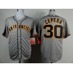 San Francisco Giants #30 Orlando Cepeda Gray Cool Base Jersey