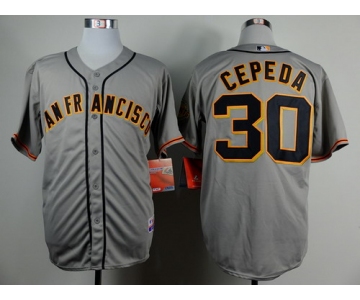 San Francisco Giants #30 Orlando Cepeda Gray Cool Base Jersey
