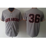 San Francisco Giants #36 Gaylord Perry 1962 Gray Wool Throwback Jersey