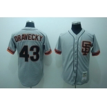 San Francisco Giants #43 Dave Dravecky 1989 Gray Throwback Jersey