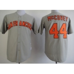 San Francisco Giants 44 Willie McCovey 1973 Gray Throwback Jersey