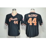 San Francisco Giants #44 Willie McCovey Black Throwback Jersey