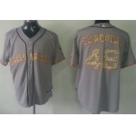 San Francisco Giants #48 Pablo Sandoval Gray With Camo Jersey