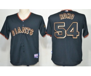 San Francisco Giants #54 Sergio Romo Black Jersey