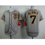 San Francisco Giants #7 Gregor Blanco Gray SF Edition Jersey