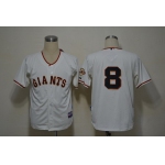 San Francisco Giants #8 Hunter Pence Cream Jersey