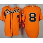 San Francisco Giants #8 Hunter Pence Orange Jersey