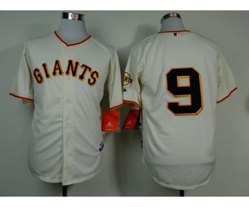 San Francisco Giants #9 Brandon Belt Cream Jersey