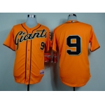 San Francisco Giants #9 Brandon Belt Orange Jersey