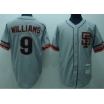 San Francisco Giants #9 Matt Williams 1989 Gray Throwback Jersey