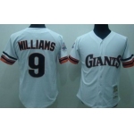 San Francisco Giants #9 Matt Williams 1989 White Throwback Jersey