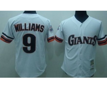 San Francisco Giants #9 Matt Williams 1989 White Throwback Jersey