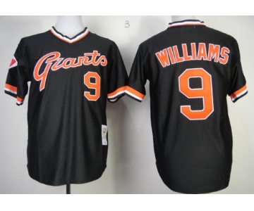 San Francisco Giants #9 Matt Williams Black Throwback Jersey