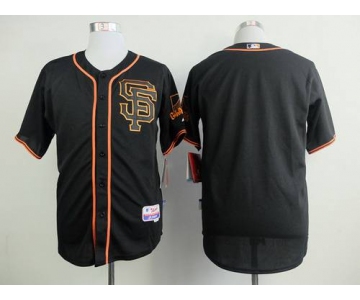 San Francisco Giants Blank 2015 Black SF Edition Jersey