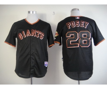 San Fransico Giants #18 Matt Cain Black Fashion Jersey