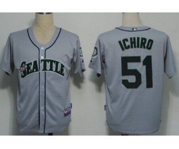 Seattle Mariners #51 Ichiro Suzuki Gray Jersey