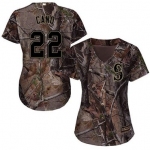 Mariners #11 Edgar Martinez Camo Realtree Collection Cool Base Women's Stitched Baseball Jersey