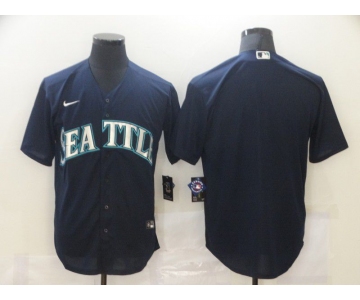 Men Seattle Mariners Blank Blue Game Nike MLB Jerseys