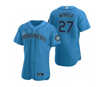 Men's Seattle Mariners #27 Jesse Winker Royal Flex Base Stitched Jersey