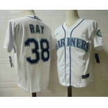 Men's Seattle Mariners #38 Robbie Ray White Stitched MLB Flex Base Nike Jersey