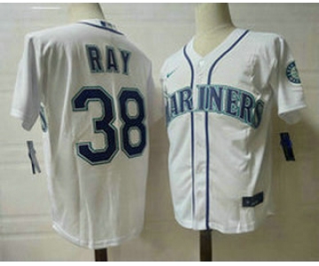 Men's Seattle Mariners #38 Robbie Ray White Stitched MLB Flex Base Nike Jersey