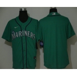 Men's Seattle Mariners Blank Green Stitched MLB Cool Base Nike Jersey