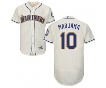 Seattle Mariners #10 Mike Marjama Cream Flexbase Authentic Collection Stitched Baseball Jersey