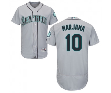 Seattle Mariners #10 Mike Marjama Grey Flexbase Authentic Collection Stitched Baseball Jersey