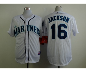 Seattle Mariners #16 Austin Jackson White Jersey