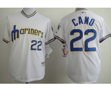 Seattle Mariners #22 Robinson Cano 1979 White Pullover Jersey