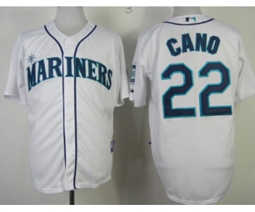 Seattle Mariners #22 Robinson Cano White Jersey