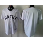 Seattle Mariners Blank 1909 White Jersey