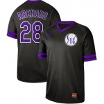 Rockies #28 Nolan Arenado Black Authentic Cooperstown Collection Stitched Baseball Jersey