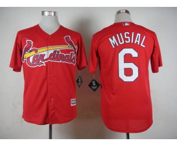 Men's St. Louis Cardinals #6 Stan Musial 2015 Red Jersey