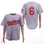 St.Louis Cardinals #6 Stan Musial Gray 1956 Cooperstown Collection Jersey
