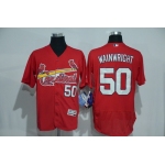 Men's St. Louis Cardinals #50 Adam Wainwright Red 2016 Flexbase Majestic Baseball Jersey