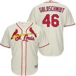 Cardinals #46 Paul Goldschmidt Cream Cool Base Stitched Youth Baseball Jersey