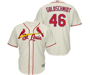 Cardinals #46 Paul Goldschmidt Cream Cool Base Stitched Youth Baseball Jersey