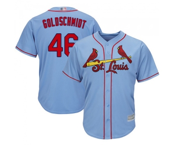 Cardinals #46 Paul Goldschmidt Light Blue Cool Base Stitched Youth Baseball Jersey