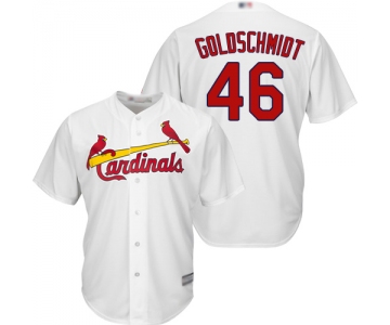 Cardinals #46 Paul Goldschmidt White Cool Base Stitched Youth Baseball Jersey