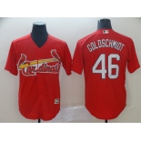 Men's St. Louis Cardinals 46 Paul Goldschmidt Red Cool Base Jersey
