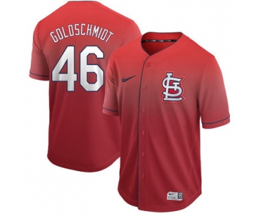 Men's St. Louis Cardinals 46 Paul Goldschmidt Red Drift Fashion Jersey