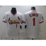 Men St.Louis Cardinals #1 O.Smith White Game 2021 Nike MLB Jersey